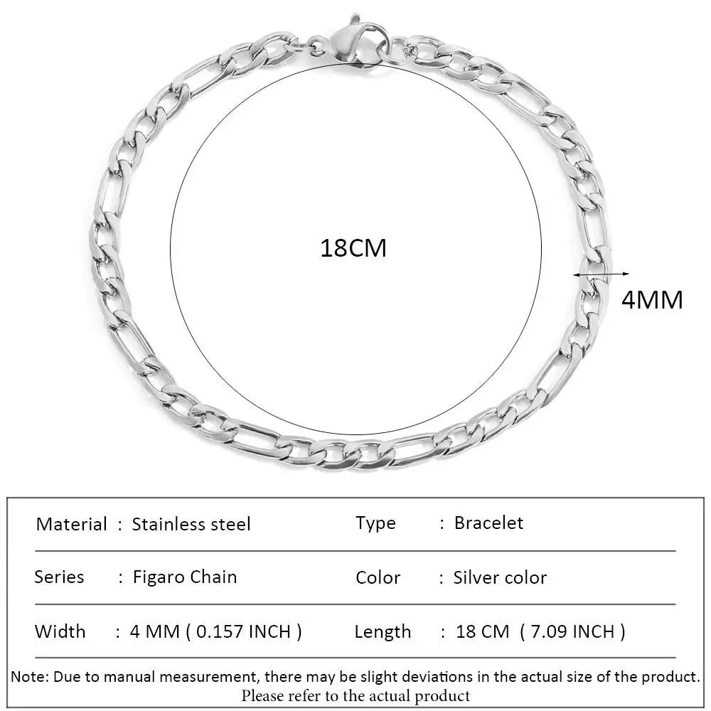 Classic Snake Chain Bracelets for Women Trend  Fashion Stainless Steel Cuban Chain Bracelet