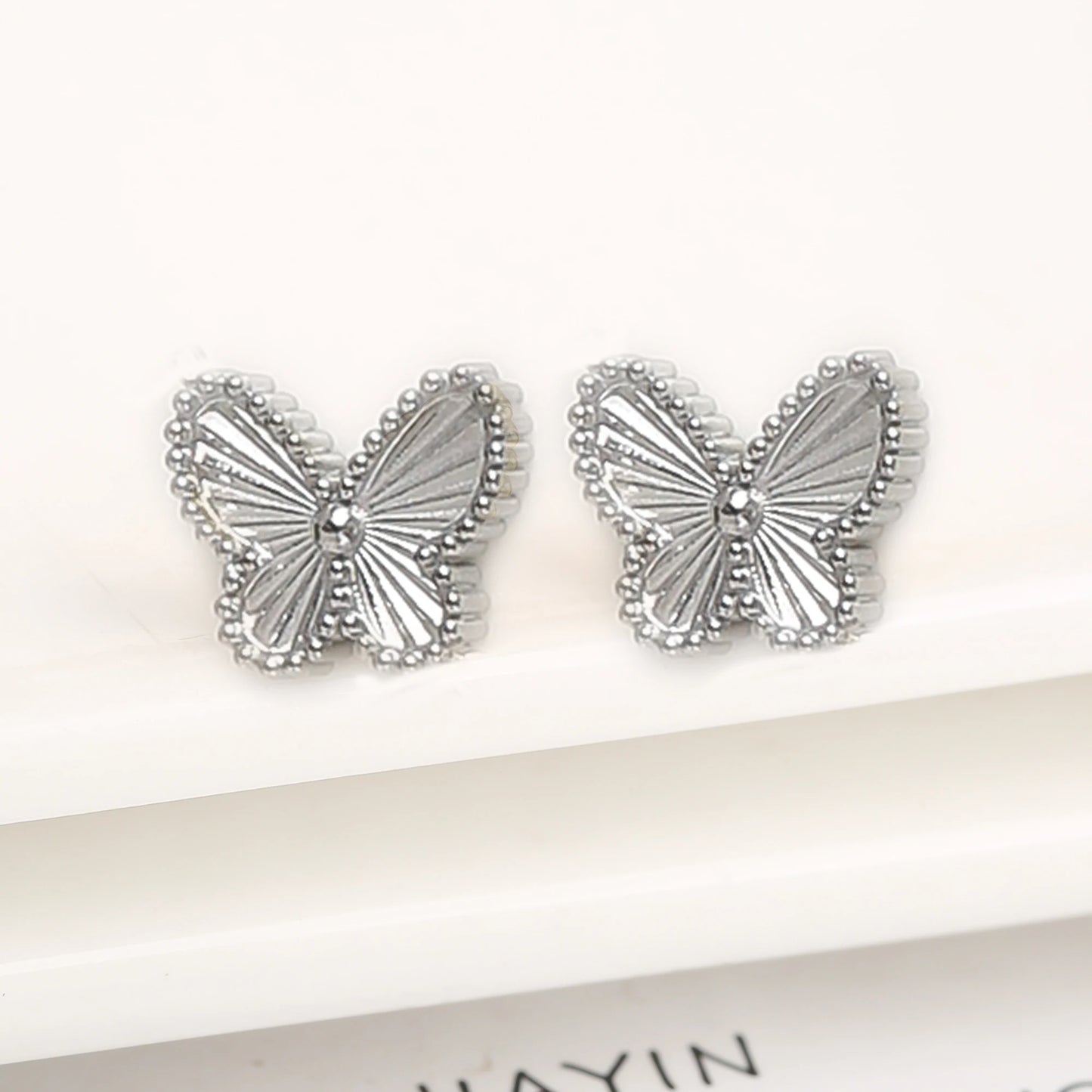 Luxury Stainless Steel Insect Butterfly Bracelet Simple for Woman